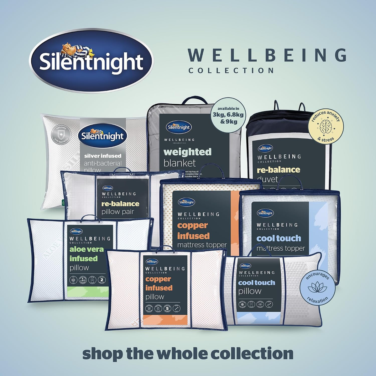 Sleepnight Kids Weighted Blanket 3kg Grey | The Gentle Cover