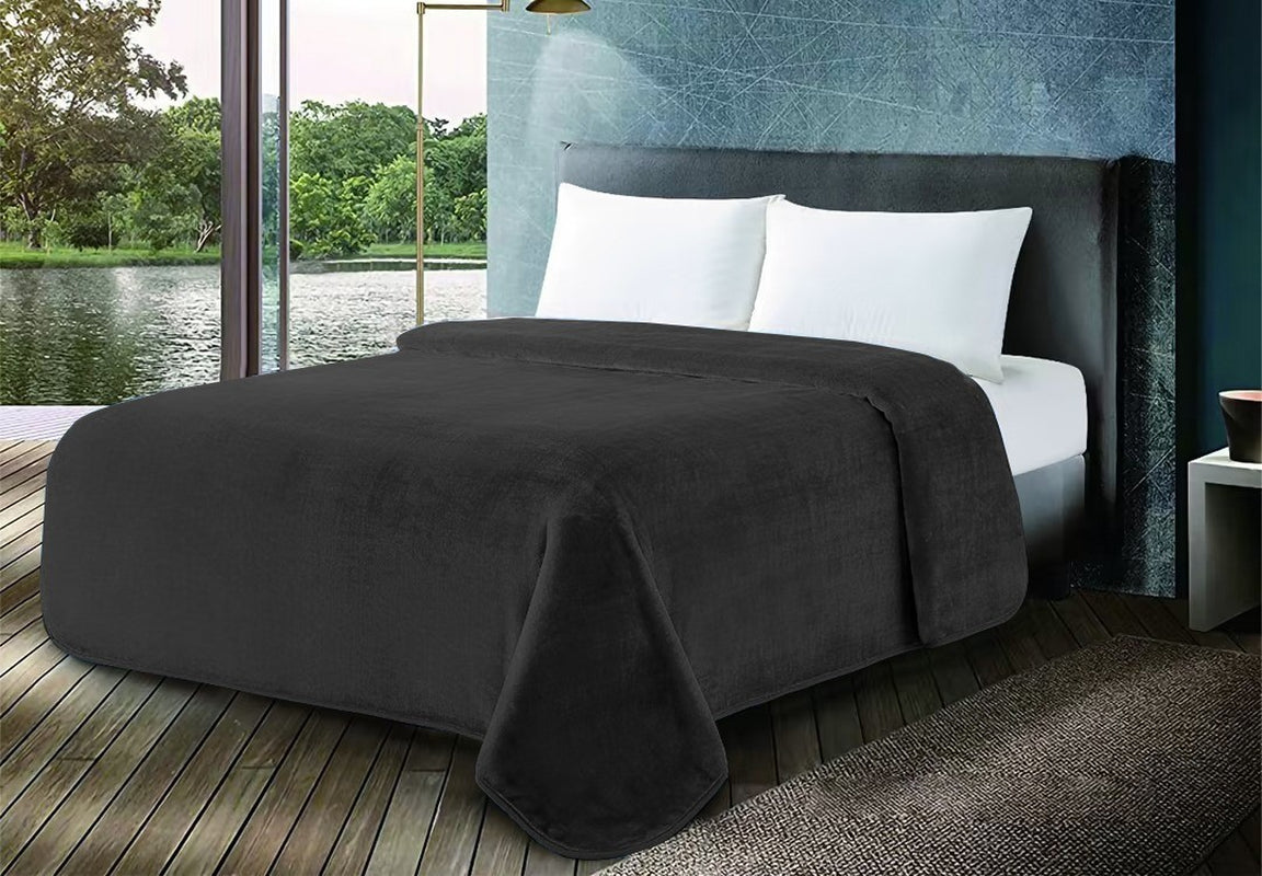 Reversible Faux Mink Fleece Throw Blanket | The Velvet Cloud