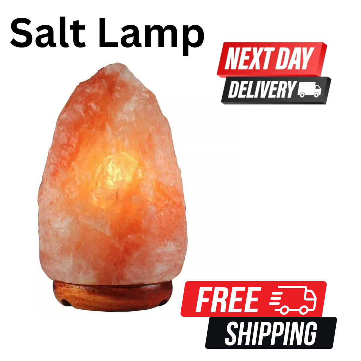 Natural Himalayan Crystal Rock Salt Lamp (1-2kg) | The Amber Hearth