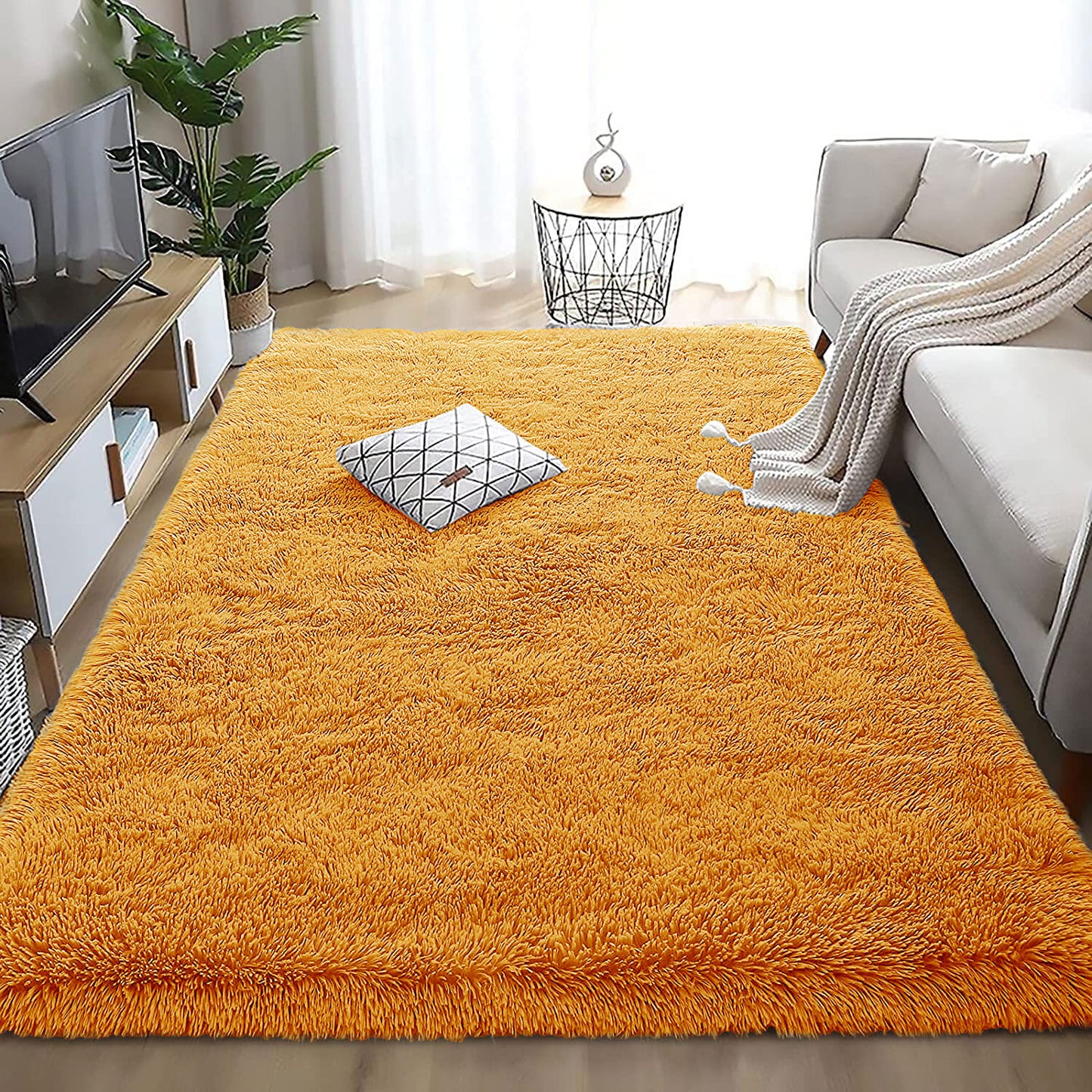 Plush Shaggy Anti-Slip Area Rug | The Grounding Cloud