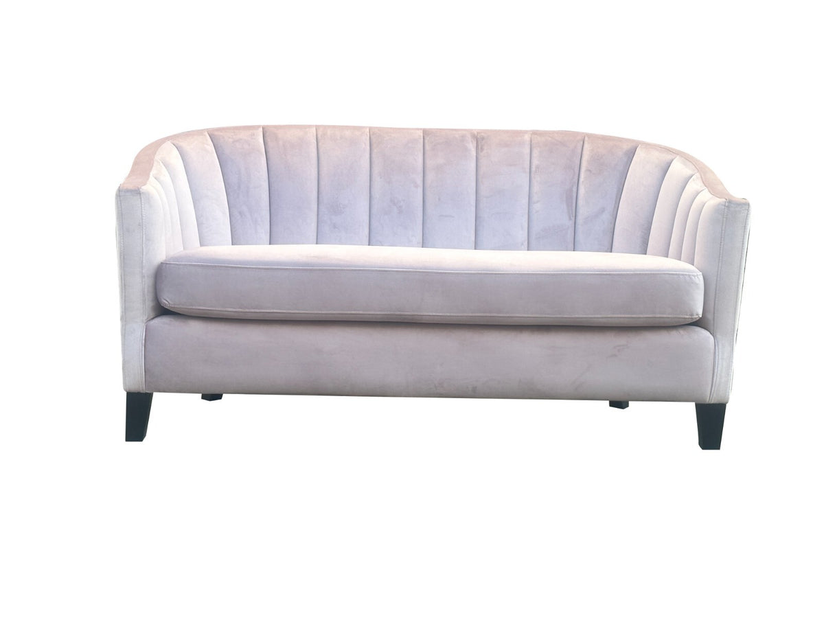 Pink Velvet Tub Chair 2-Seater | The Blush Silhouette