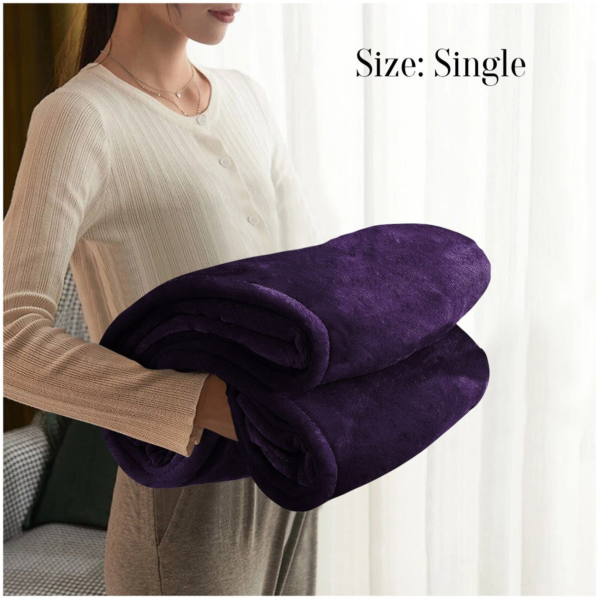 Large Faux Fur Fleece Throw Double & King | The Velvet Cloud