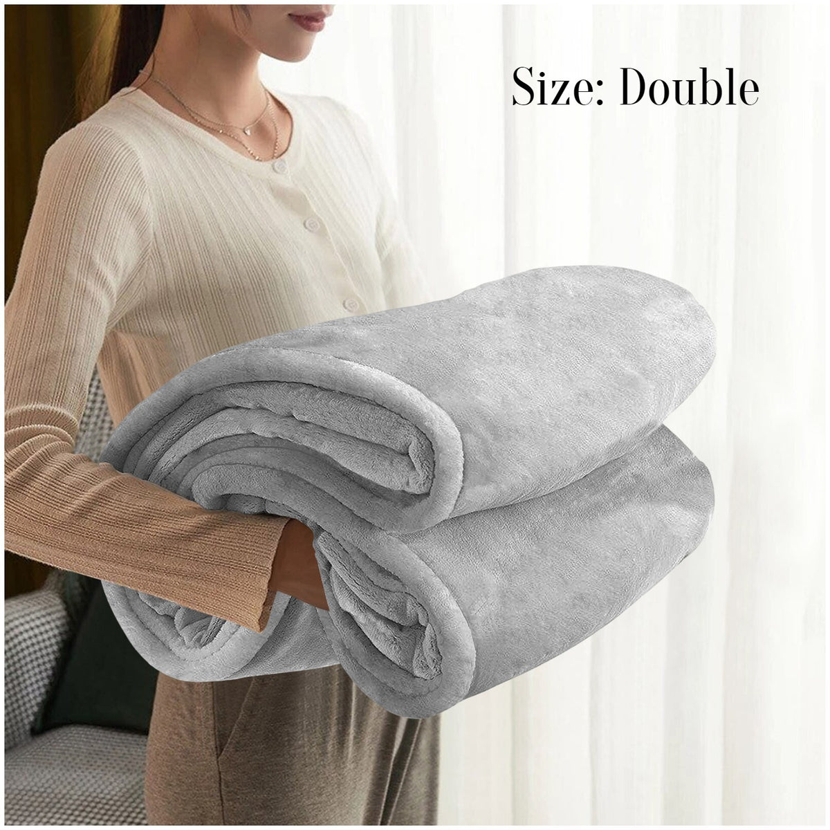 Large Faux Fur Fleece Throw Double & King | The Velvet Cloud