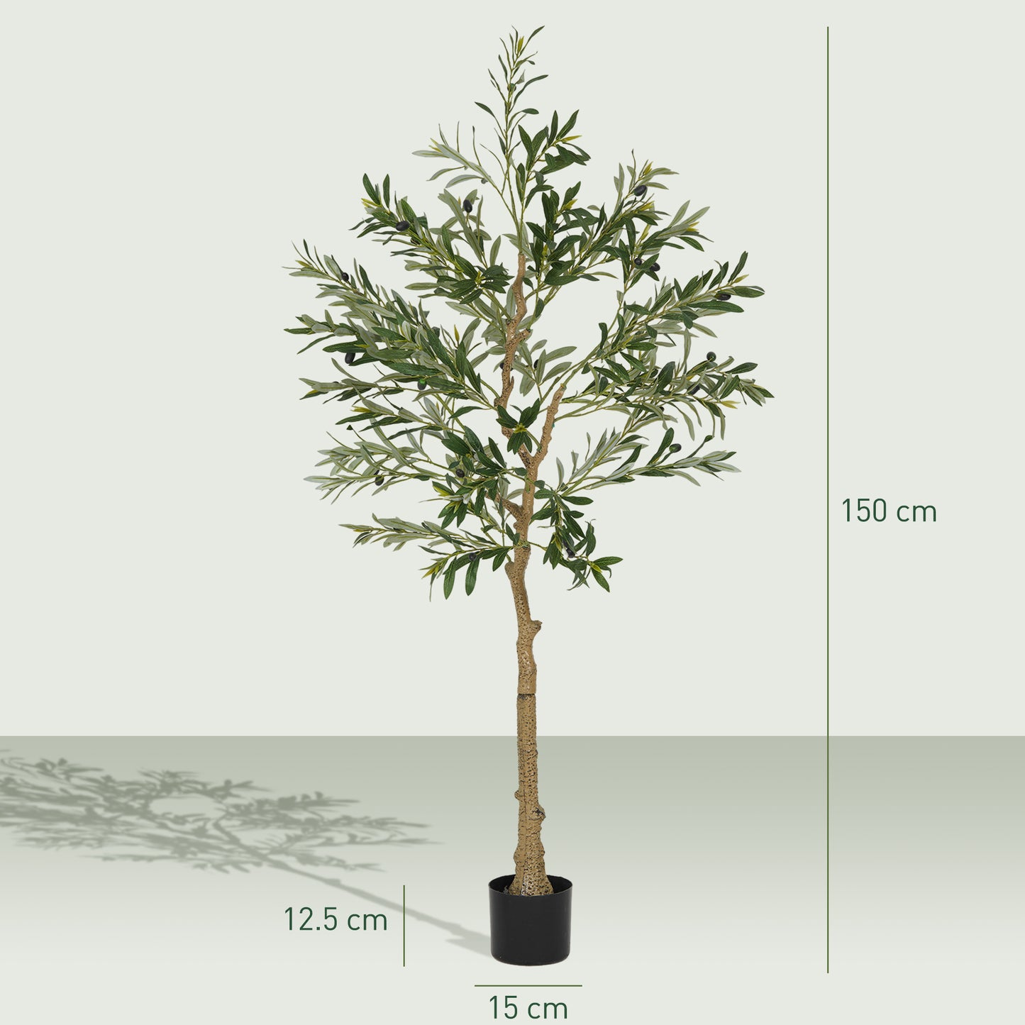 Decorative Silk Olive Tree 180cm Artificial Plant | The Veranda Tall