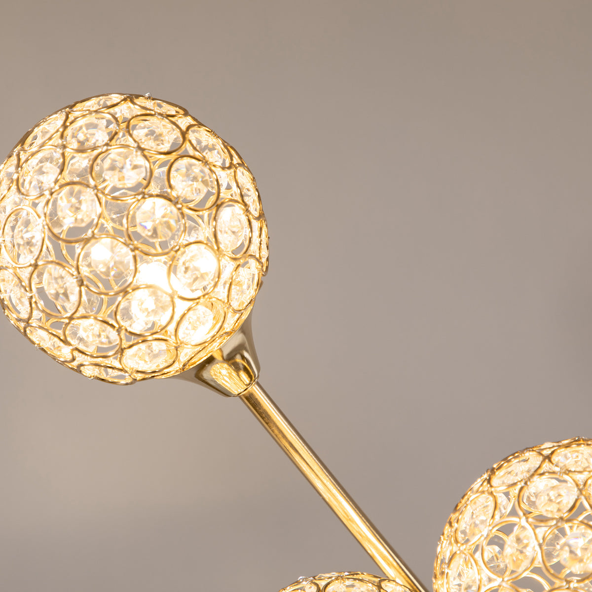 5-Light K9 Crystal Standing Floor Lamp | The Luminous Cluster