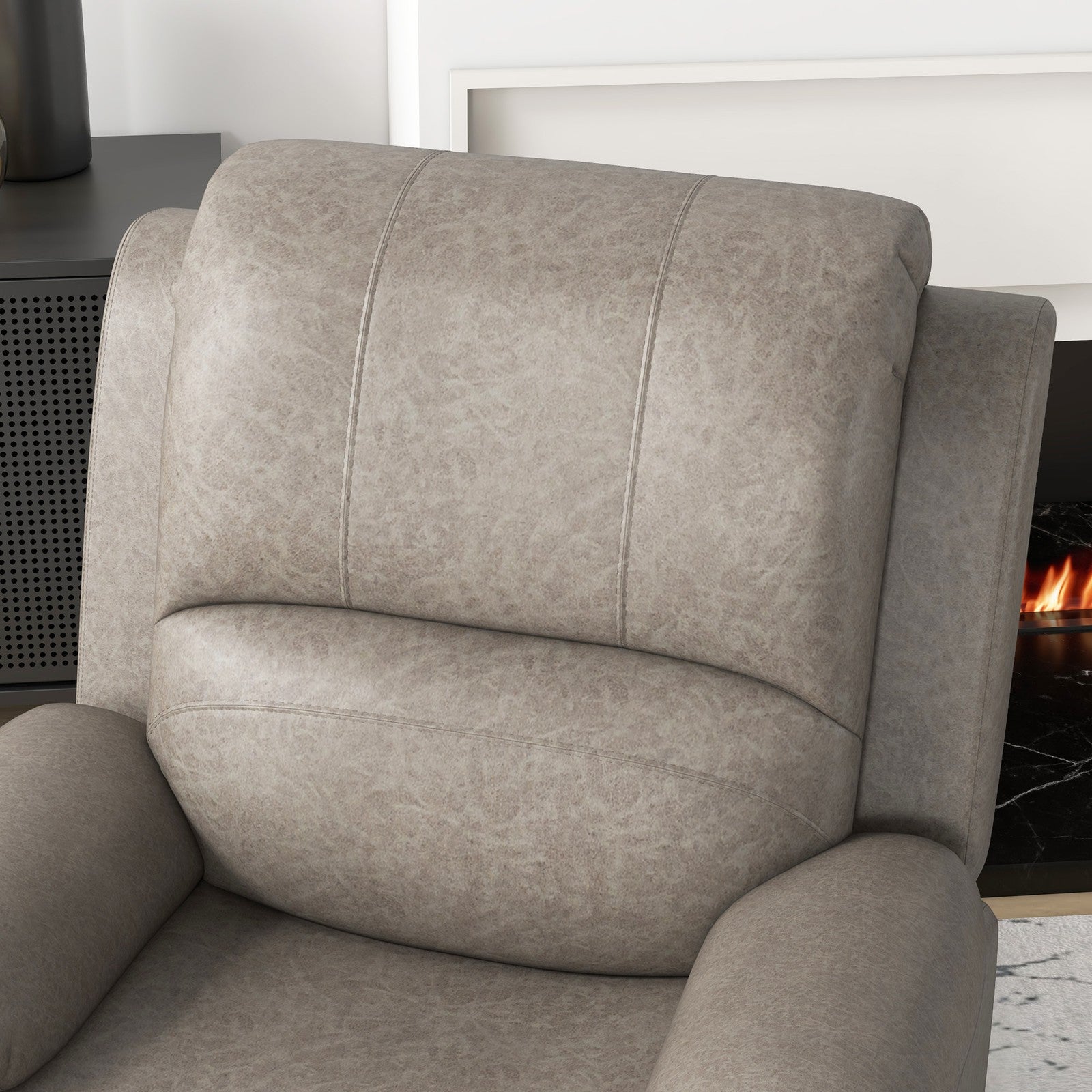 Manual Recliner Armchair with Dual Cup Holders | The HOMCOM Haven Lounger