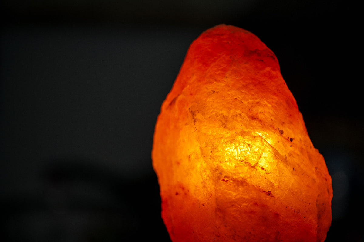 Natural Himalayan Crystal Rock Salt Lamp (1-2kg) | The Amber Hearth