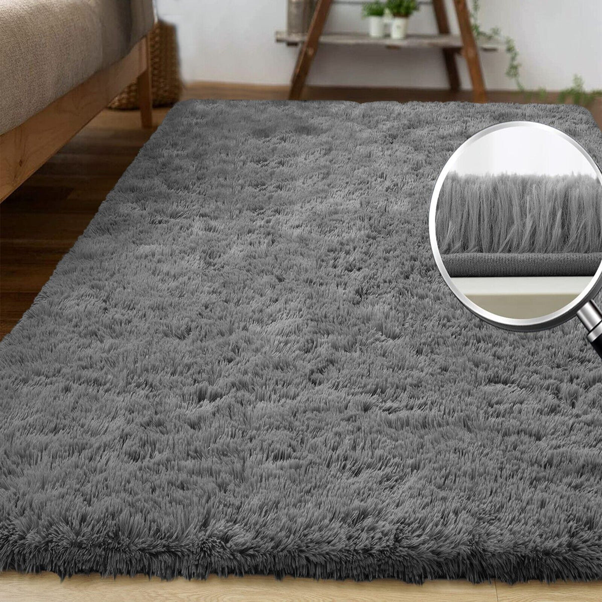 Plush Shaggy Anti-Slip Area Rug | The Grounding Cloud