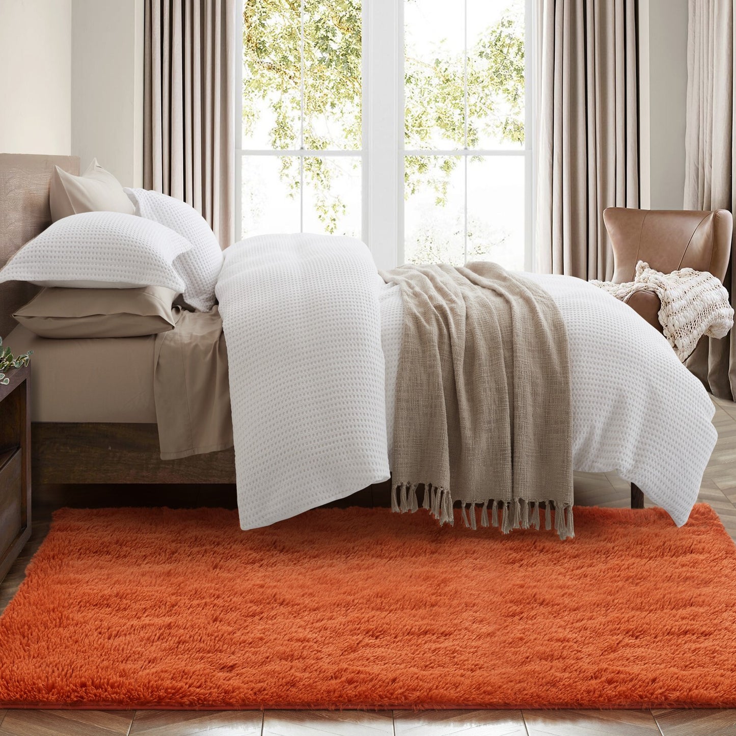 Plush Shaggy Anti-Slip Area Rug | The Grounding Cloud