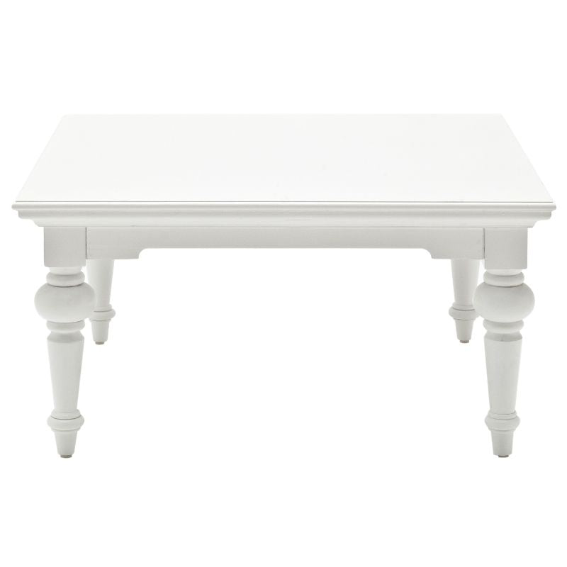 Nova Solo Square Coffee Table White Mahogany