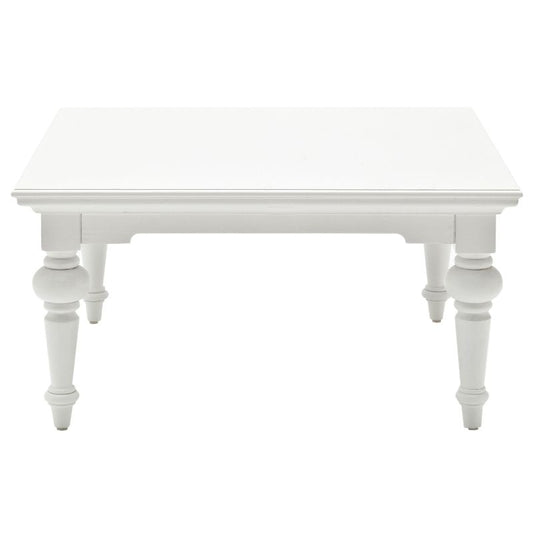 Nova Solo Square Coffee Table White Mahogany