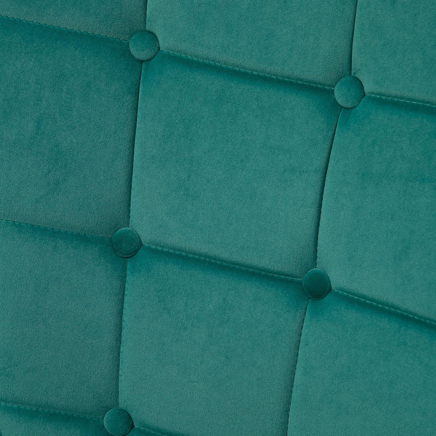 Tufted Dark Green Velvet Armchair & Footstool | The Emerald Lounge