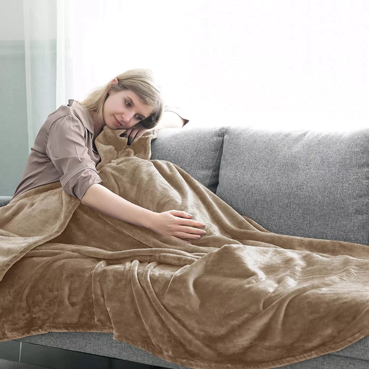 Large Faux Fur Fleece Throw Double & King | The Velvet Cloud
