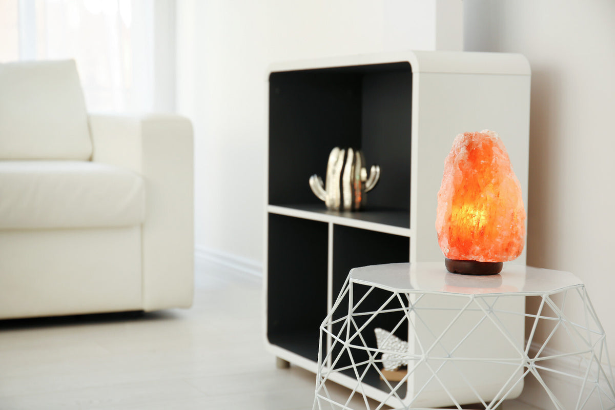Natural Himalayan Crystal Rock Salt Lamp (1-2kg) | The Amber Hearth