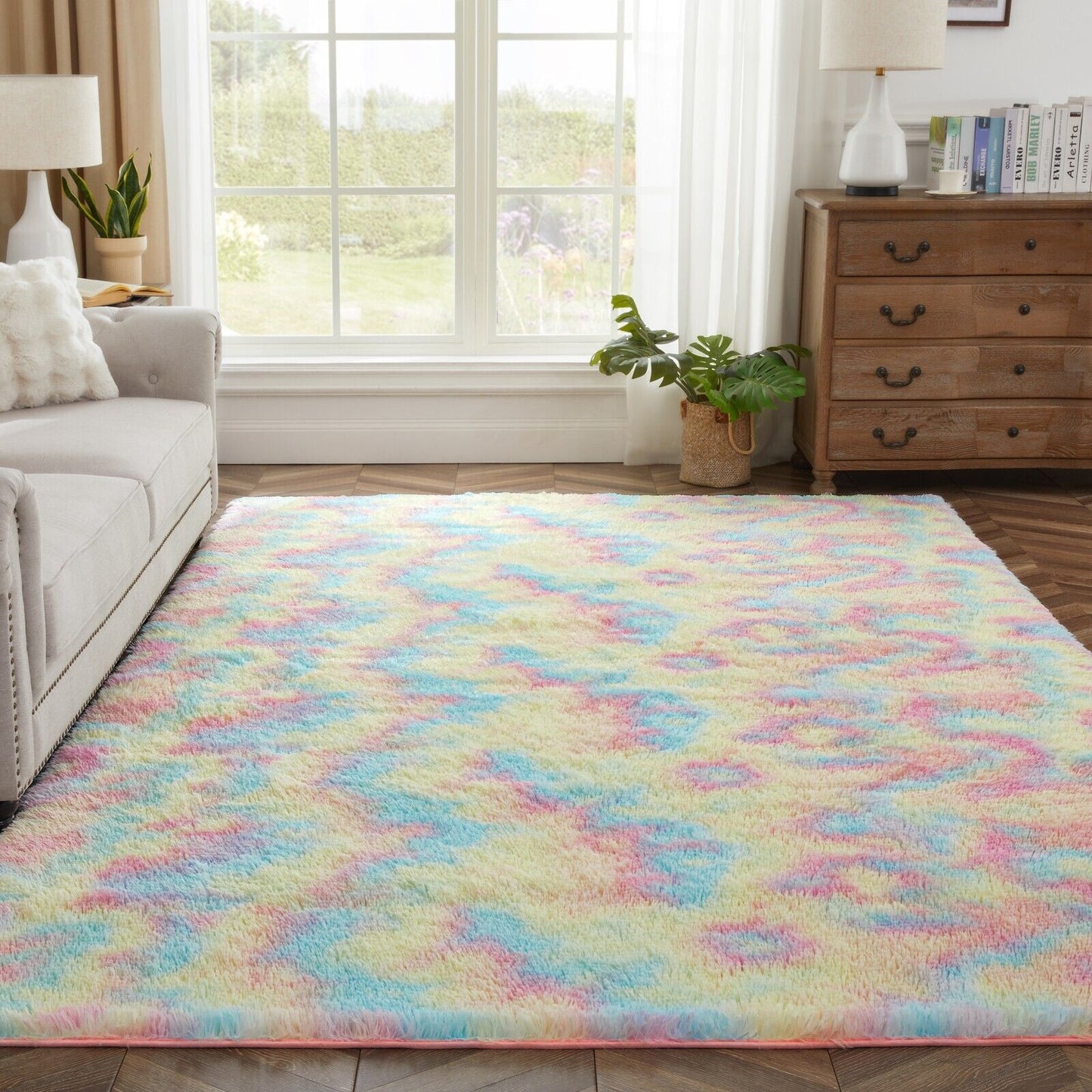 Plush Shaggy Anti-Slip Area Rug | The Grounding Cloud