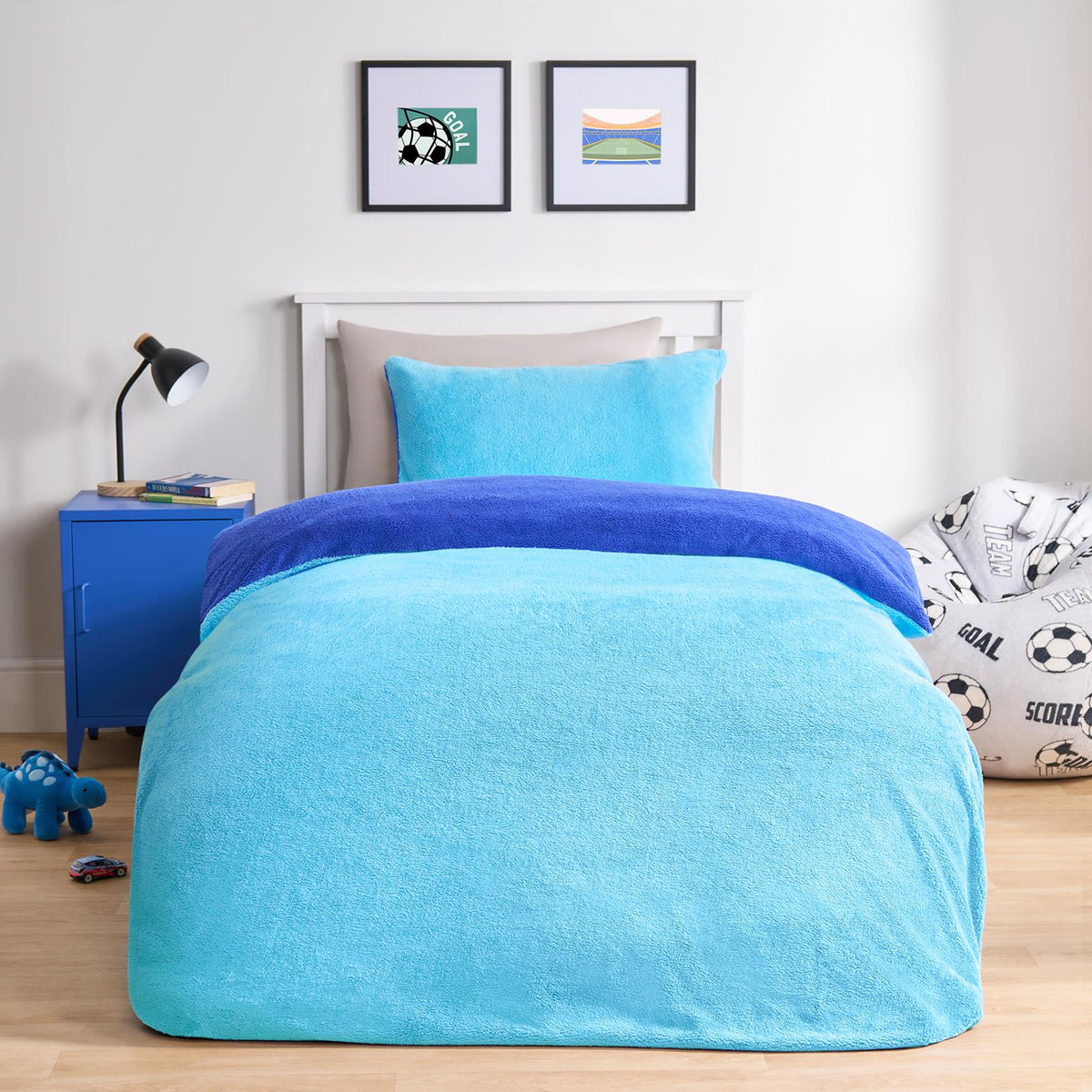 Reversible Teddy Fleece Duvet Cover with Pillowcase Bedding Set | The Bed Burrito 