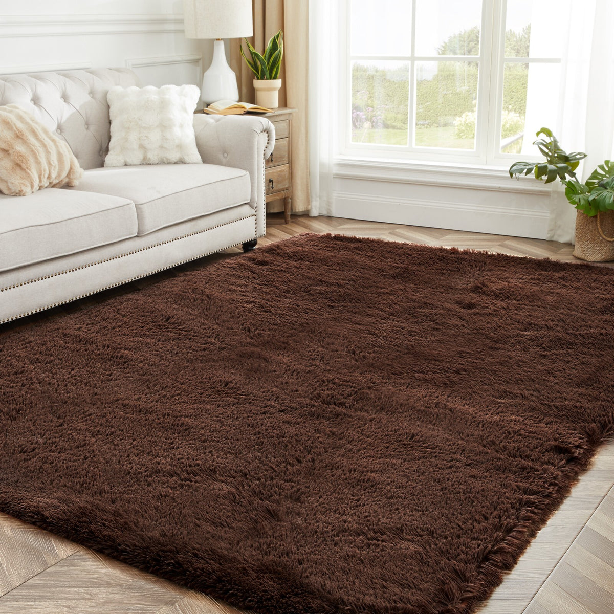 Plush Shaggy Anti-Slip Area Rug | The Grounding Cloud