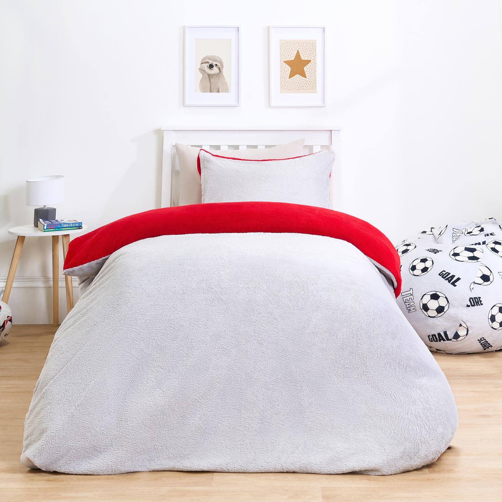 Reversible Teddy Fleece Duvet Cover with Pillowcase Bedding Set | The Bed Burrito 