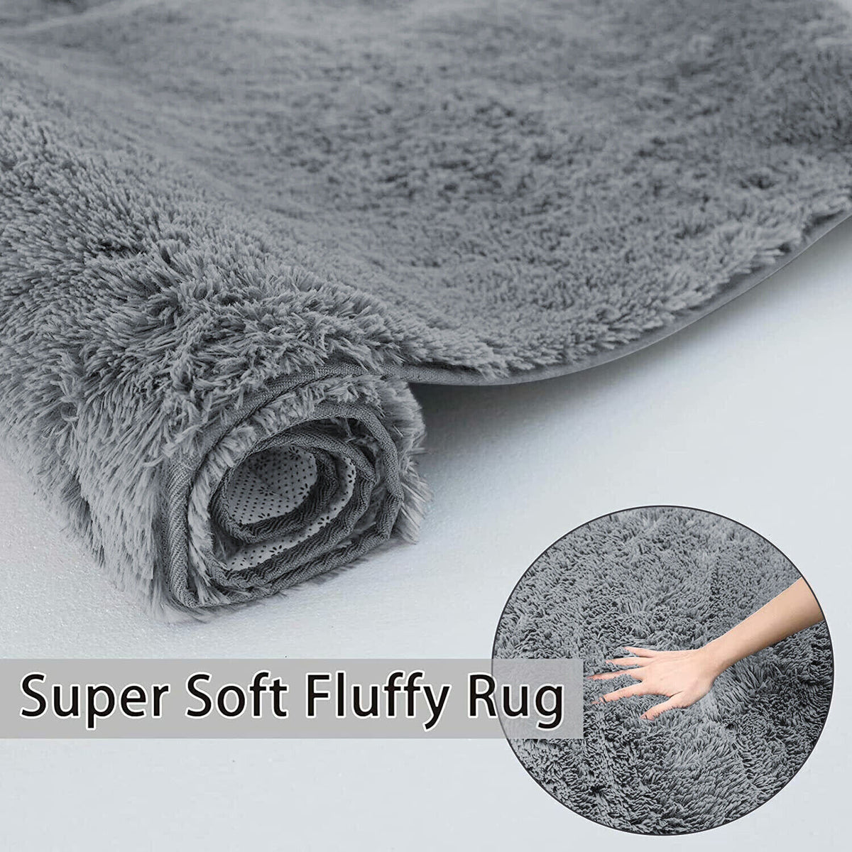 Plush Shaggy Anti-Slip Area Rug | The Grounding Cloud