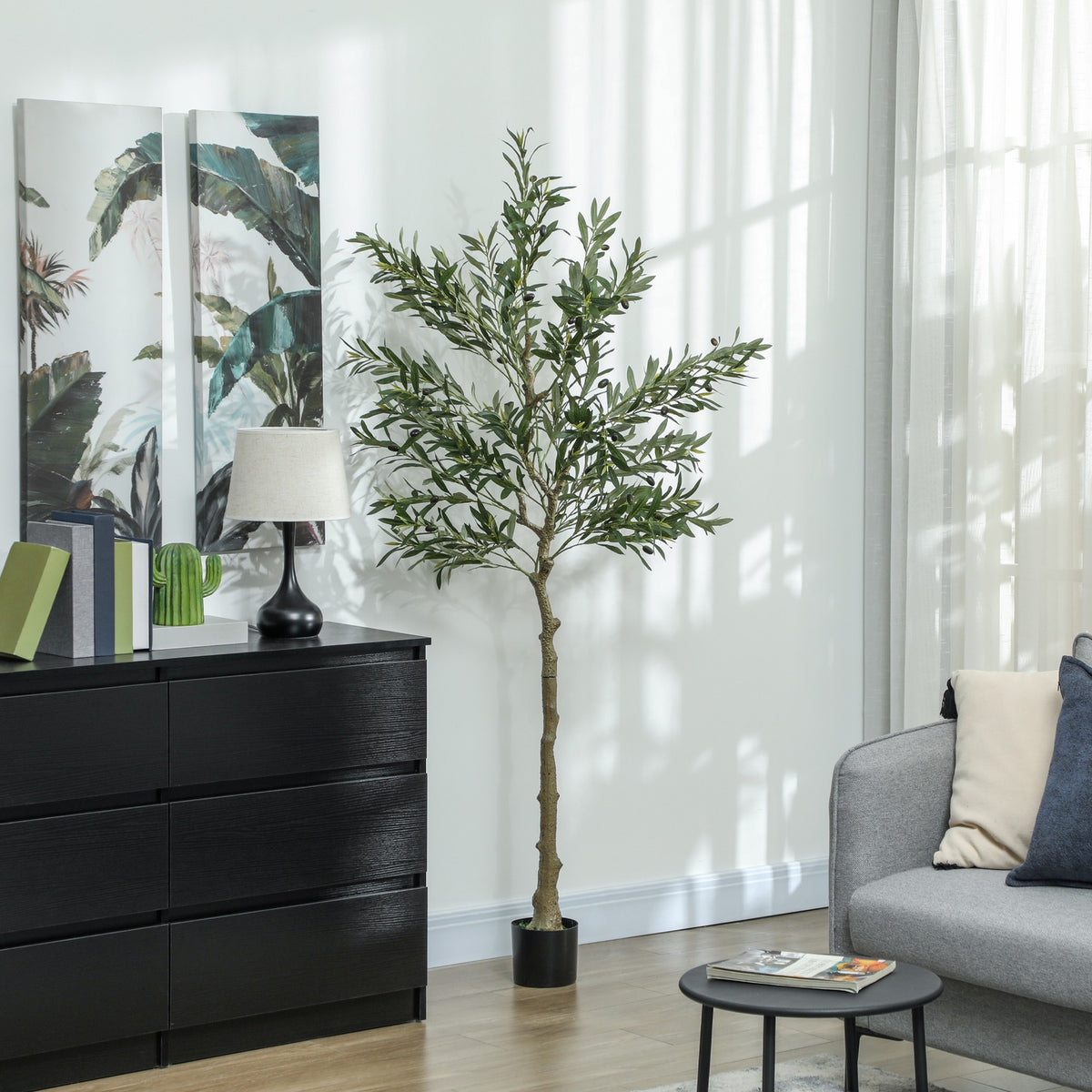 Decorative Silk Olive Tree 180cm Artificial Plant | The Veranda Tall