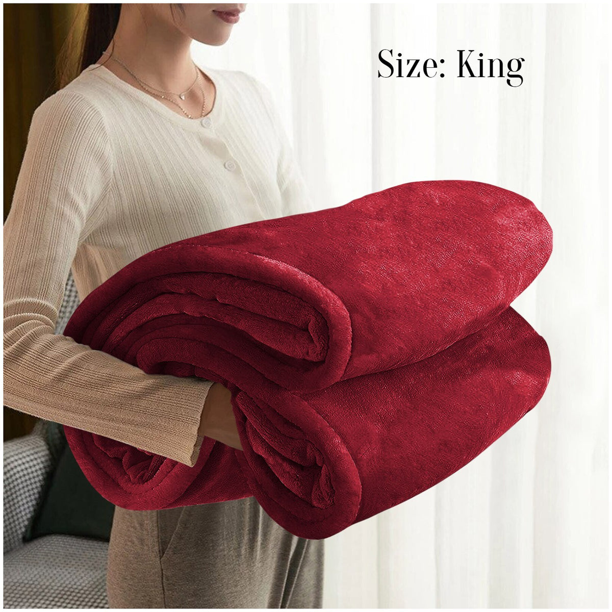 Large Faux Fur Fleece Throw Double & King | The Velvet Cloud