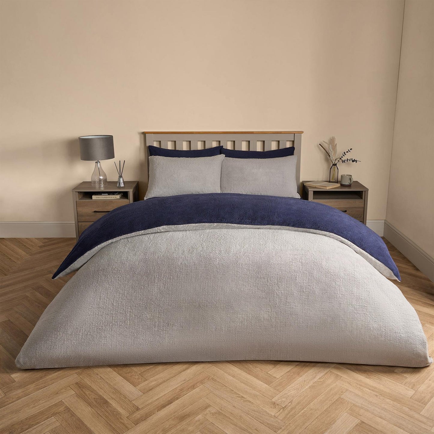 Reversible Teddy Fleece Duvet Cover with Pillowcase Bedding Set | The Bed Burrito 