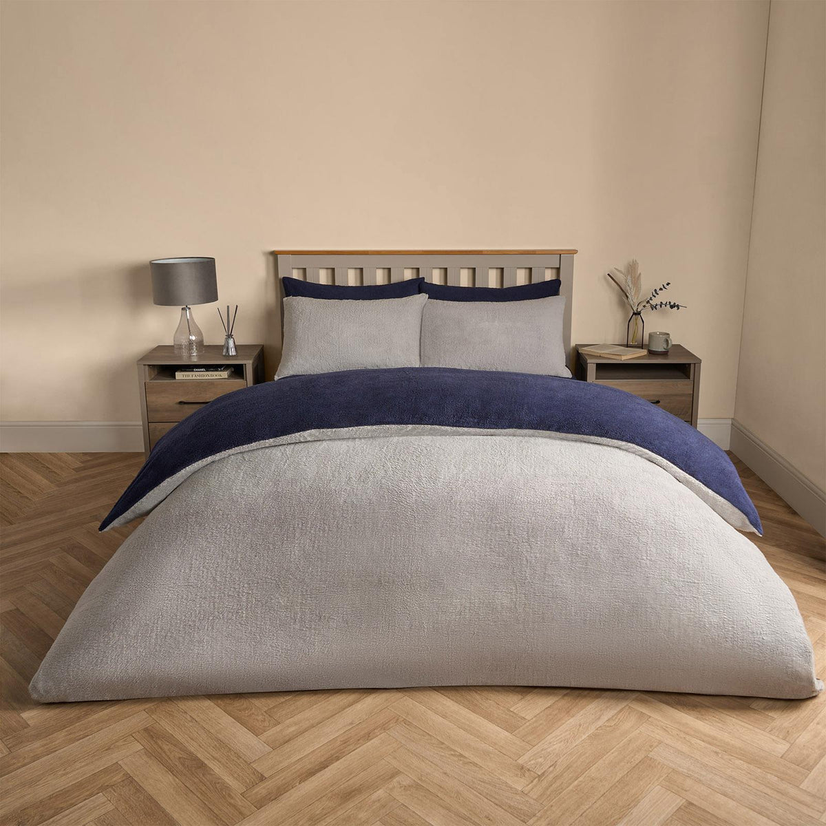 Reversible Teddy Fleece Duvet Cover with Pillowcase Bedding Set | The Bed Burrito 