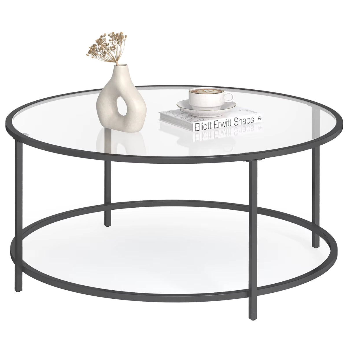 Round Tempered Glass Coffee Table | The Orbit Circle