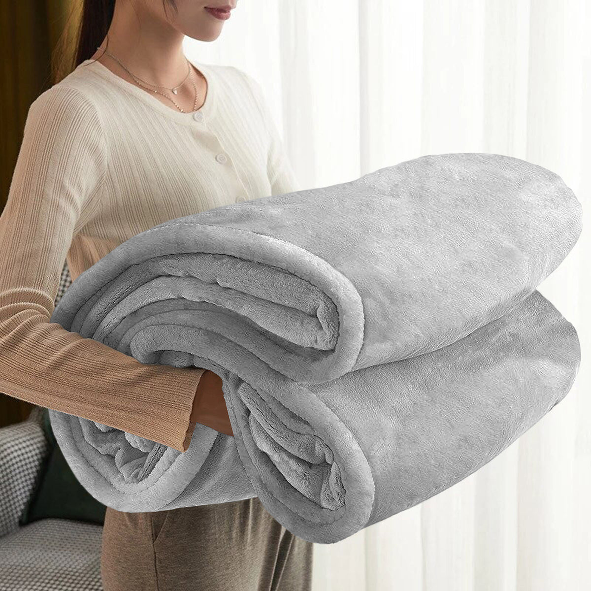Large Faux Fur Fleece Throw Double & King | The Velvet Cloud
