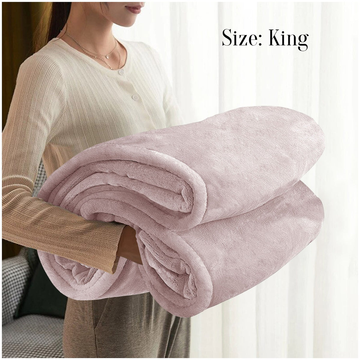 Large Faux Fur Fleece Throw Double & King | The Velvet Cloud