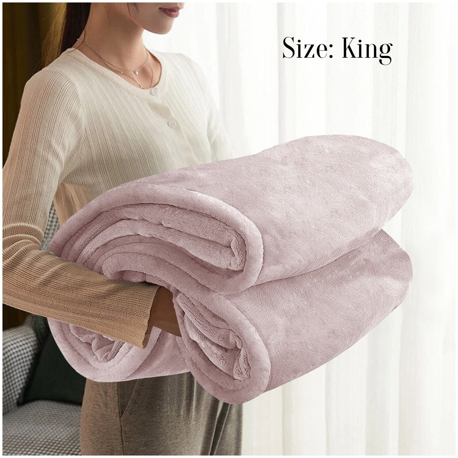 Large Faux Fur Fleece Throw Double & King | The Velvet Cloud