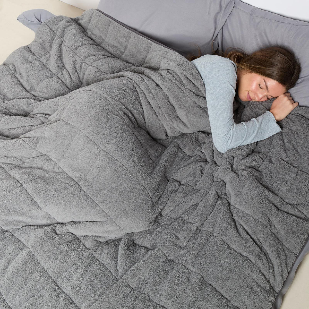 Teddy Fleece Sensory Sleep Therapy Anxiety Throw  | The Weighted Blanket