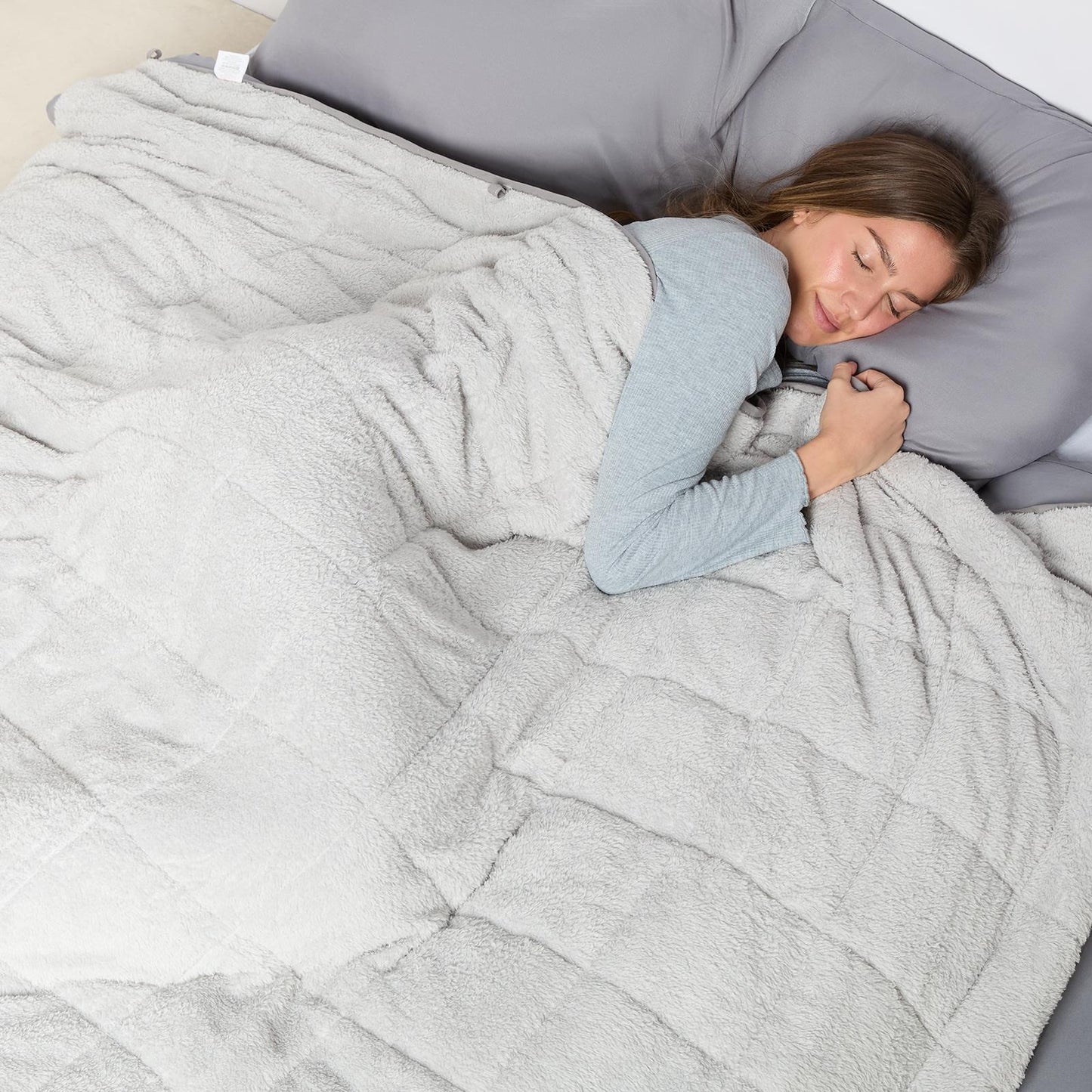 Teddy Fleece Sensory Sleep Therapy Anxiety Throw  | The Weighted Blanket