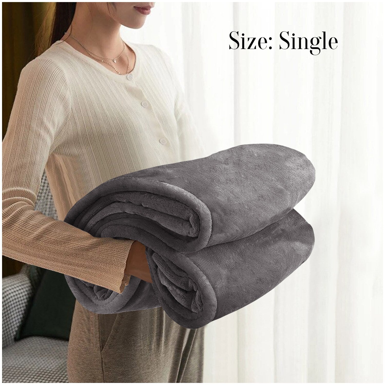 Large Faux Fur Fleece Throw Double & King | The Velvet Cloud