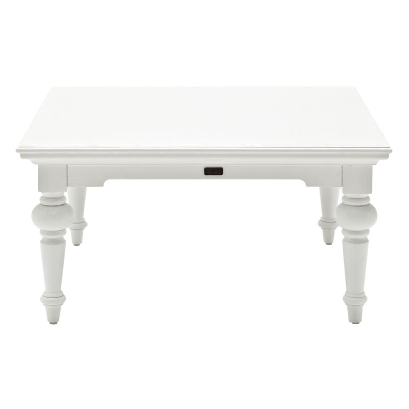 Nova Solo Square Coffee Table White Mahogany