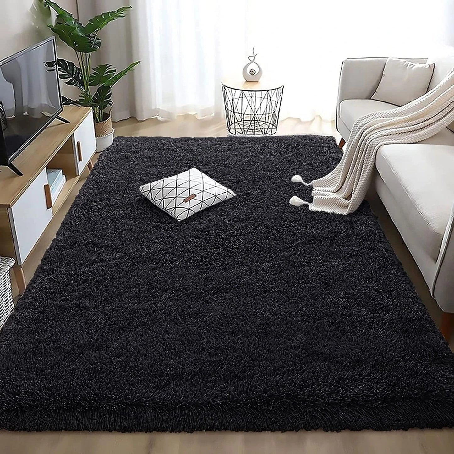 Plush Shaggy Anti-Slip Area Rug | The Grounding Cloud