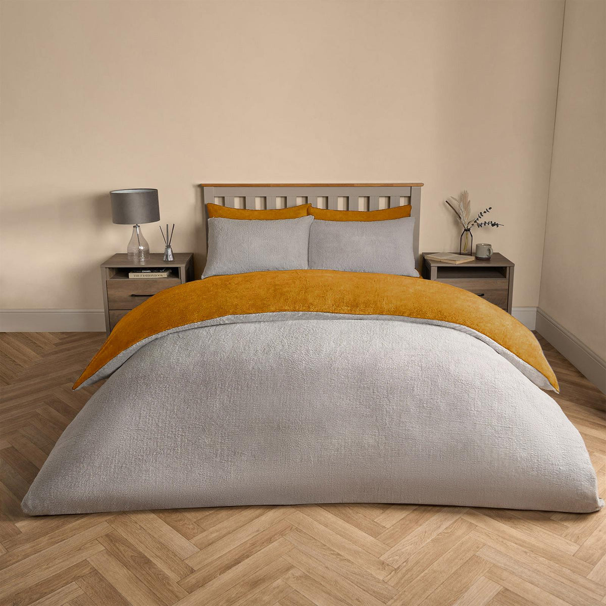 Reversible Teddy Fleece Duvet Cover with Pillowcase Bedding Set | The Bed Burrito 