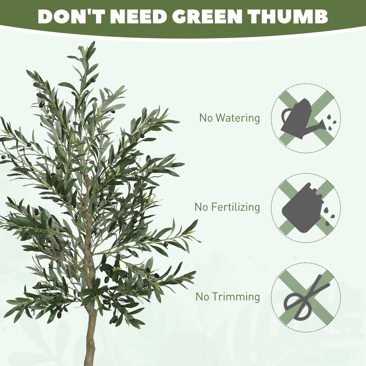 Decorative Silk Olive Tree 180cm Artificial Plant | The Veranda Tall