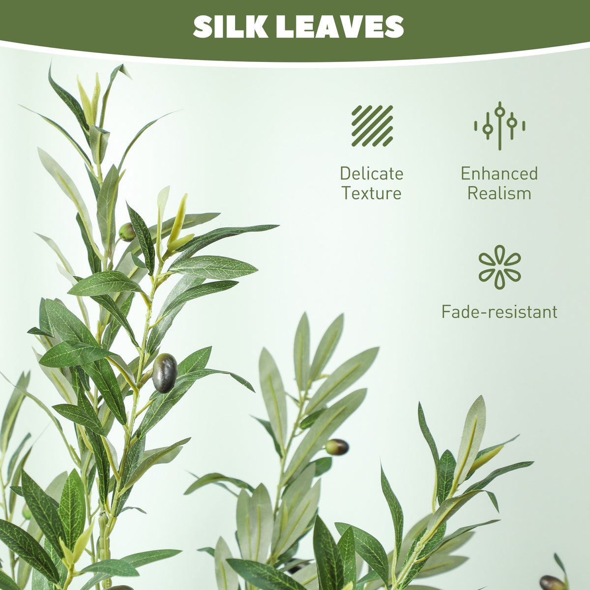 Decorative Silk Olive Tree 180cm Artificial Plant | The Veranda Tall