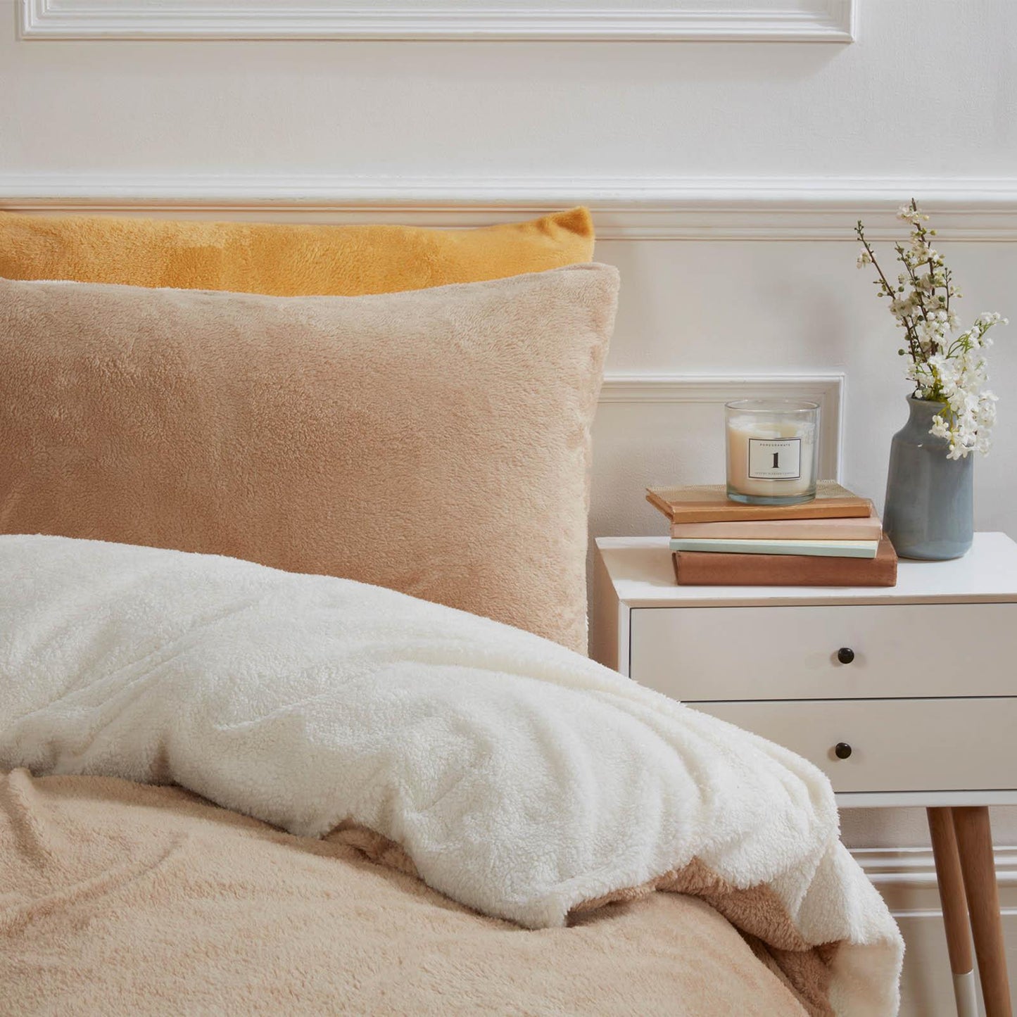 Reversible Teddy Fleece Duvet Cover with Pillowcase Bedding Set | The Bed Burrito 