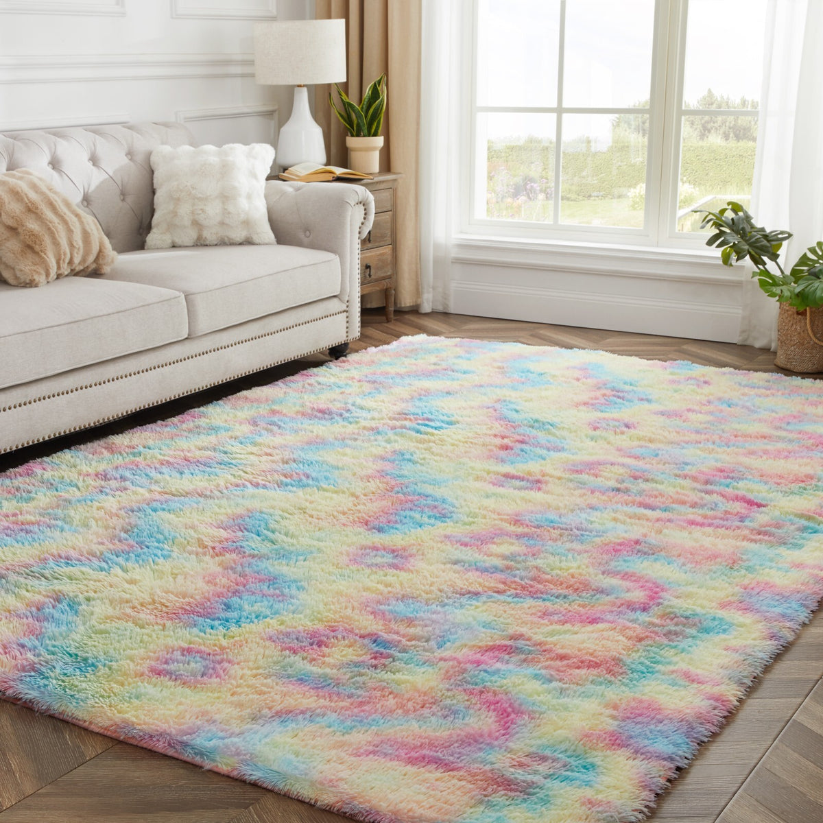 Plush Shaggy Anti-Slip Area Rug | The Grounding Cloud