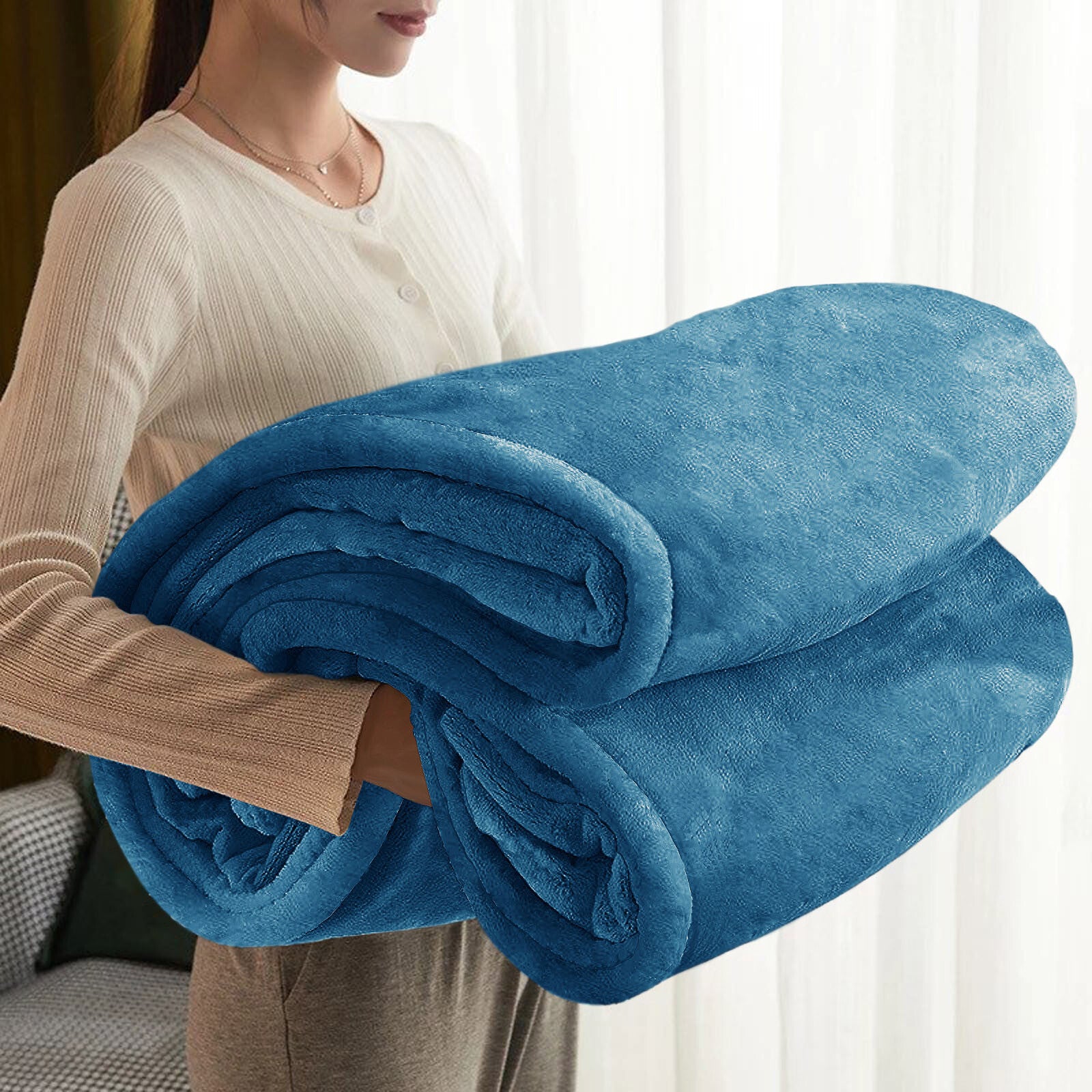 Large Faux Fur Fleece Throw Double & King | The Velvet Cloud