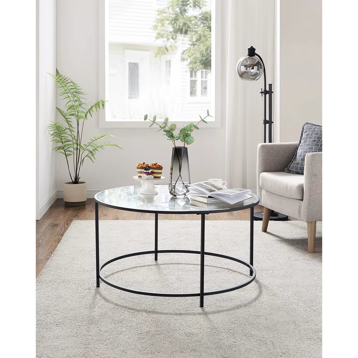 Round Tempered Glass Coffee Table | The Orbit Circle