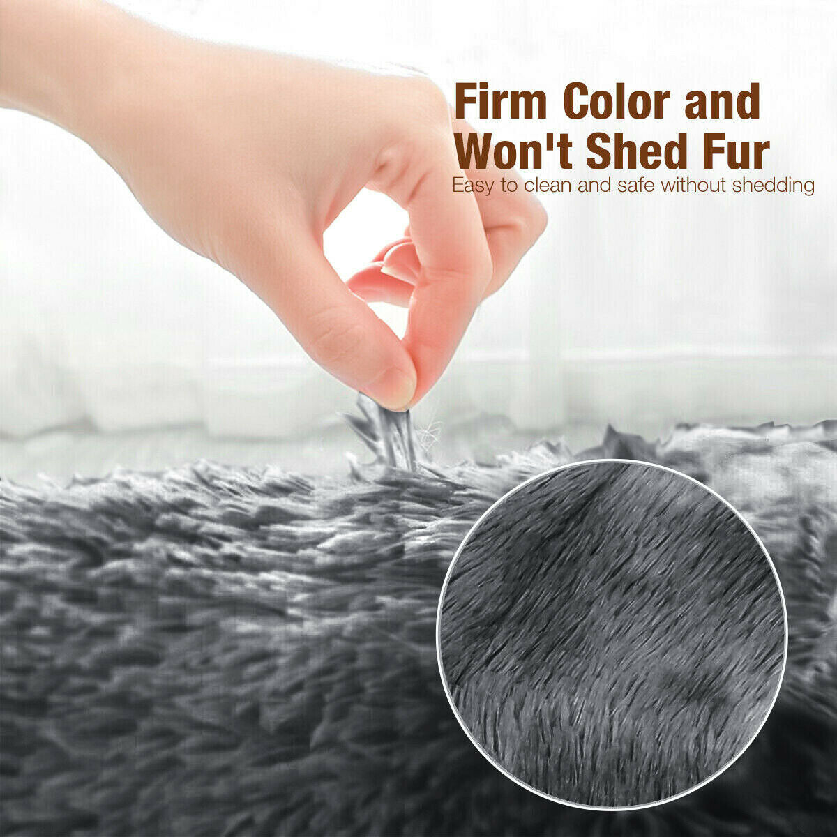 Plush Shaggy Anti-Slip Area Rug | The Grounding Cloud