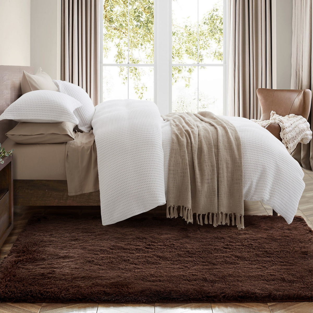 Plush Shaggy Anti-Slip Area Rug | The Grounding Cloud