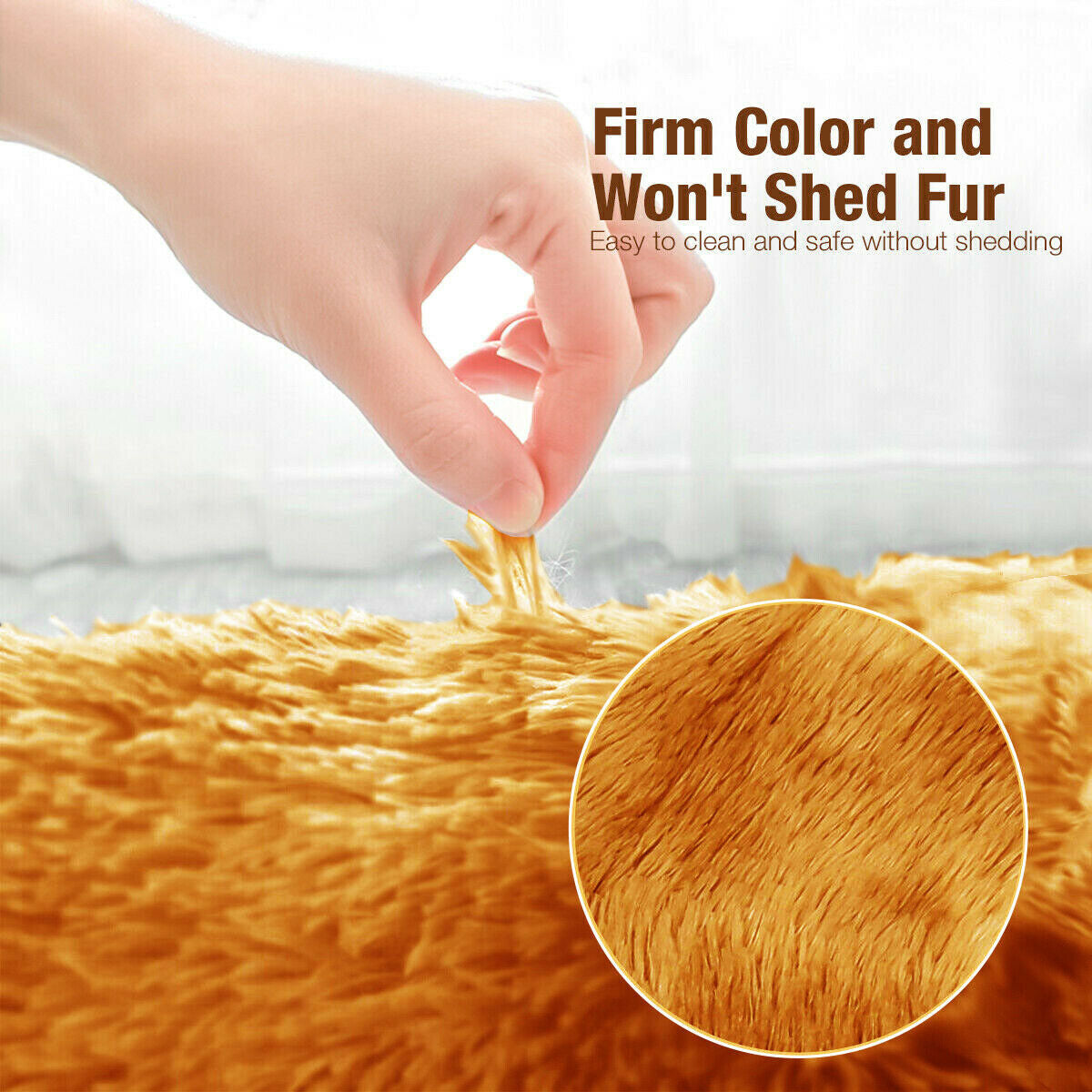 Plush Shaggy Anti-Slip Area Rug | The Grounding Cloud