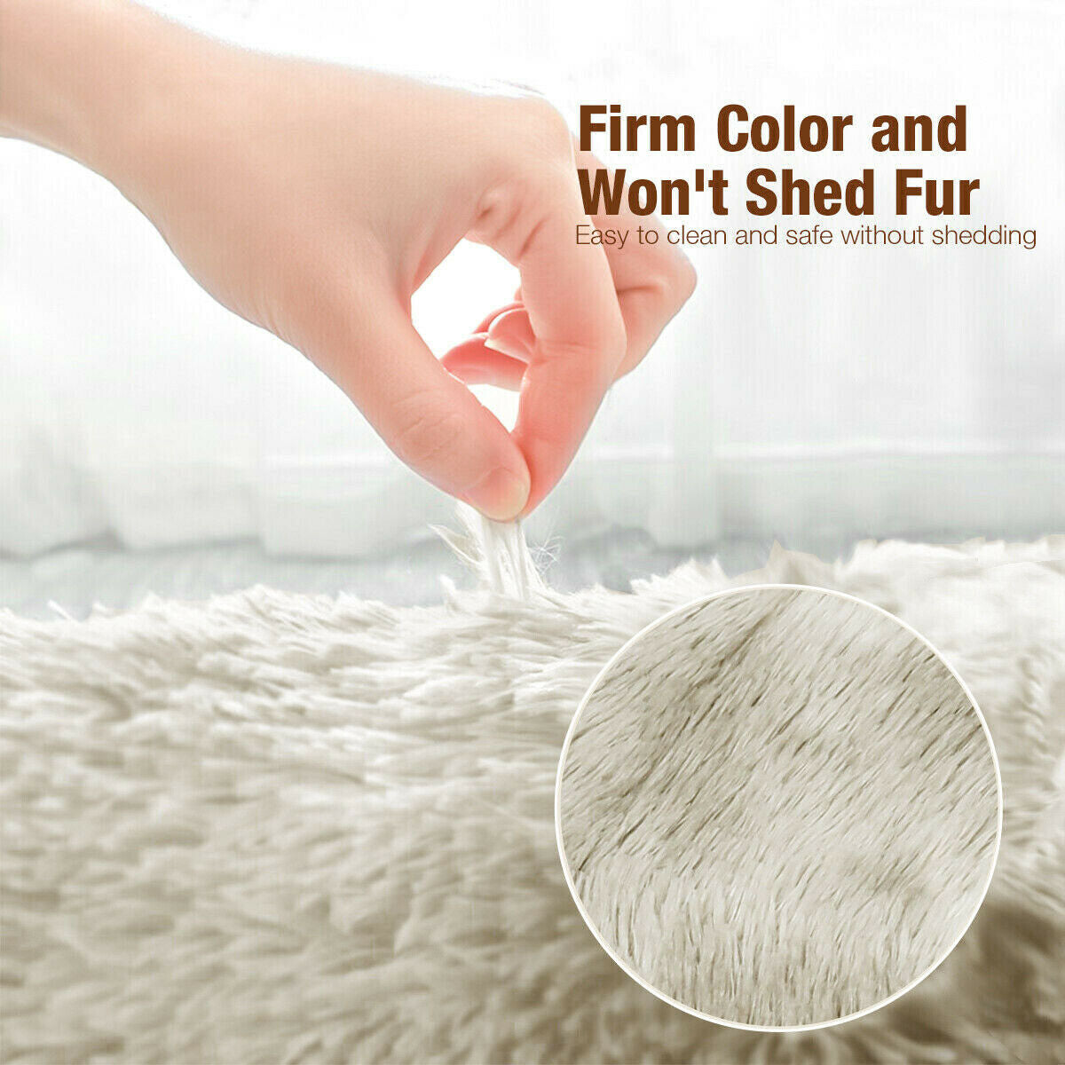 Plush Shaggy Anti-Slip Area Rug | The Grounding Cloud
