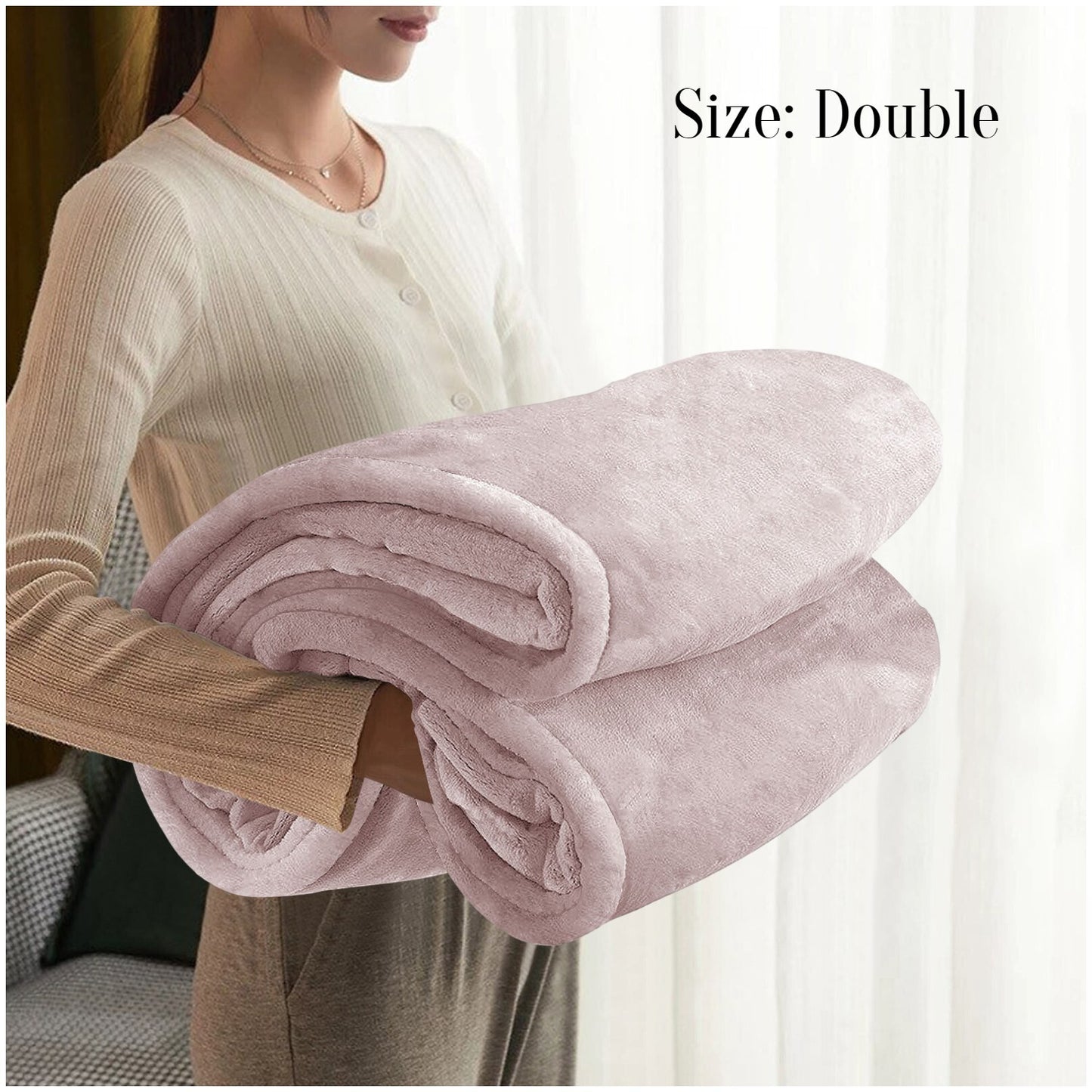 Large Faux Fur Fleece Throw Double & King | The Velvet Cloud