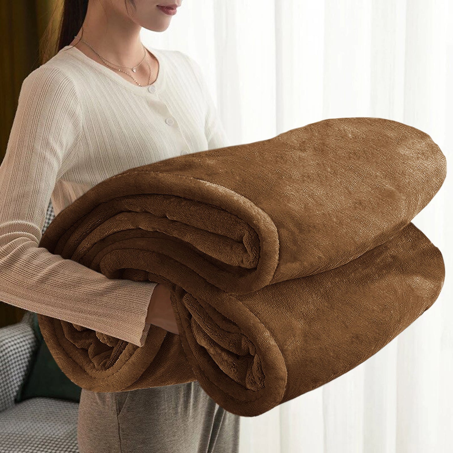 Large Faux Fur Fleece Throw Double & King | The Velvet Cloud