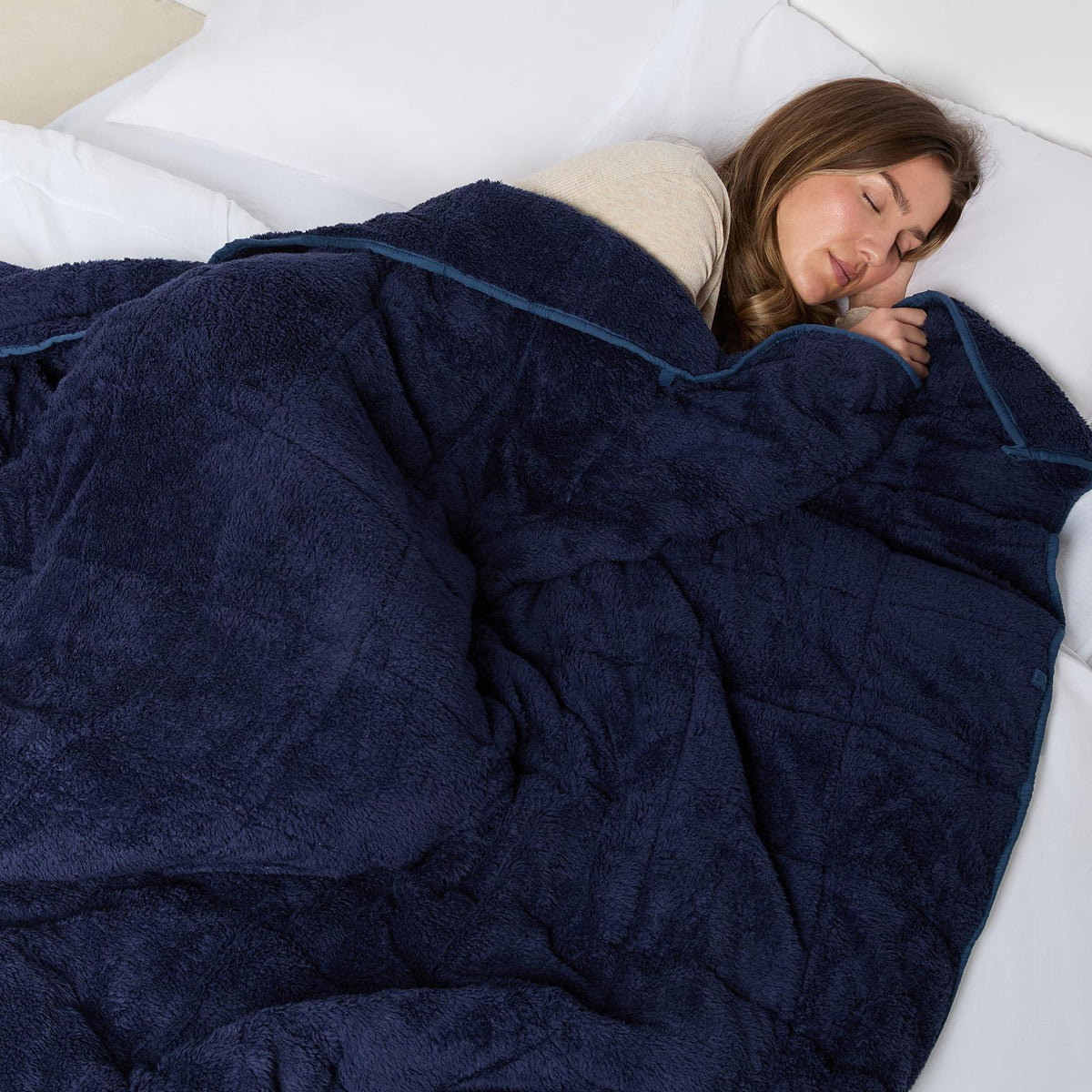 Teddy Fleece Sensory Sleep Therapy Anxiety Throw  | The Weighted Blanket